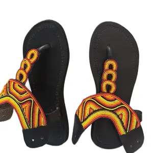 Footwear beaded footwear