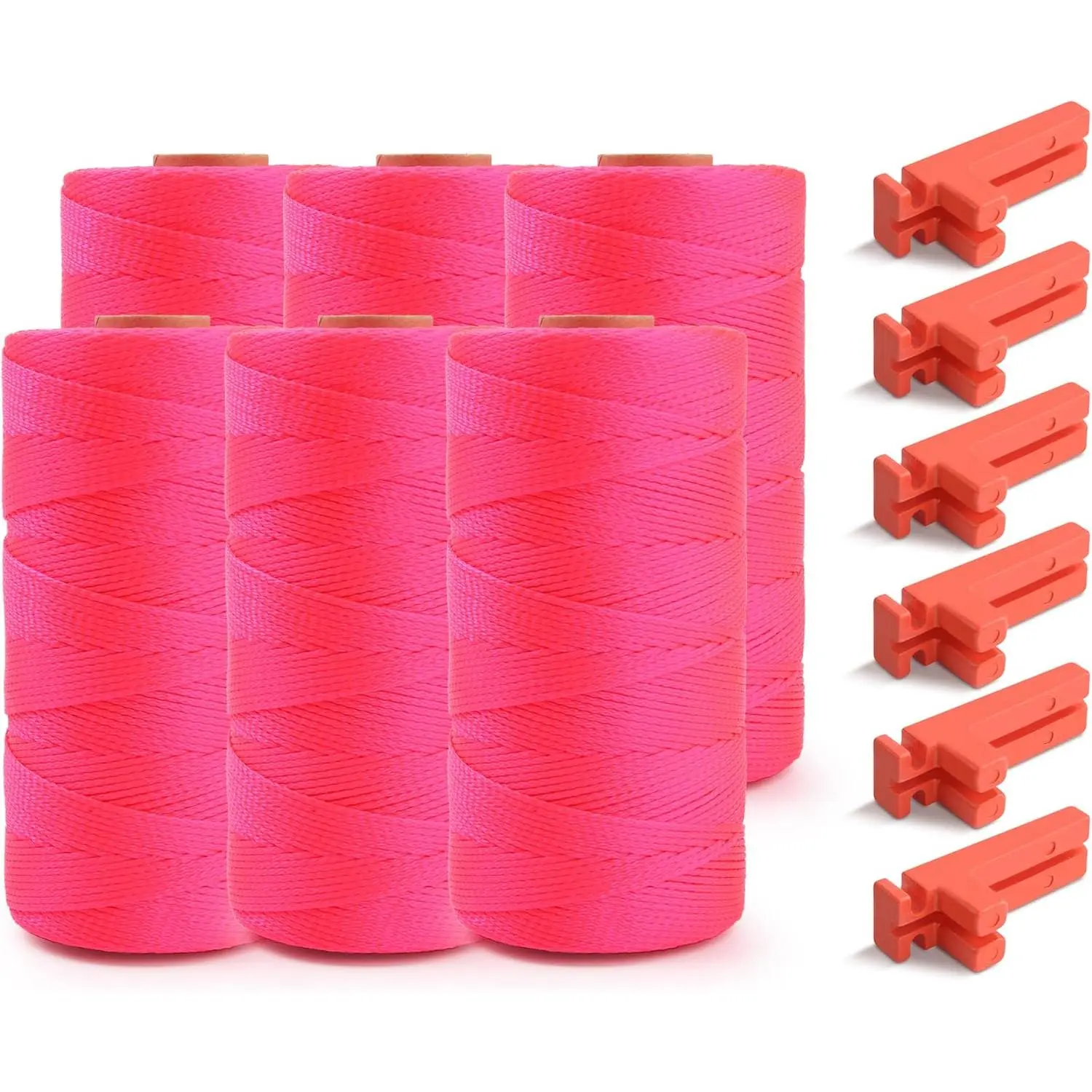30 Nylon Braided Pink 1200ft 6 Pack