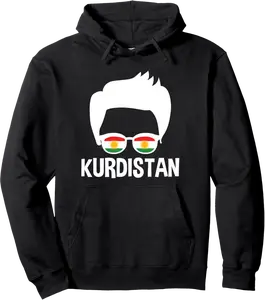 Kurdistan Boy Silhouette Proud Kurdish Man Pullover Hoodie - Evanlong Shop 33B0FJN2C5BC