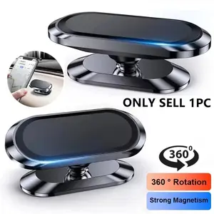Magnetic Car Phone Holder, 1 Count 360 Degree Rotatable Car Phone Holder, Universal Car Interior Accessories for iPhone Xiaomi Samsung Huawei, Magnetic Phone Stand