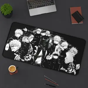 Gojo Satoru Jujutsu Kaisen Anime Desk Mat, Gojo JJK Manga Mouse Pad, Keyboard Mat, Satoru Gojo Anime JJK Desk Mat For Office, Gift For Gamer