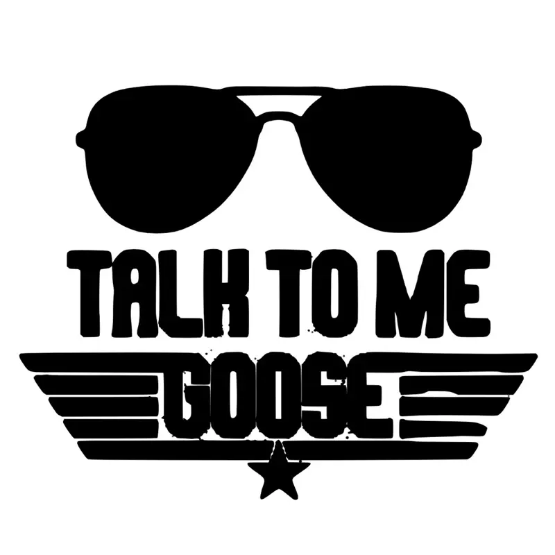 Talk to Me Goose Decal - Customizable Size & Color Permanent Vinyl Sticker for Personalization or Brand Promotion