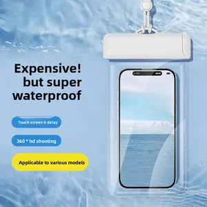 Transparent Waterproof Phone Pouch with Touch Screen Cover, Dustproof for Swimming, Delivery Riders