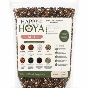 Happy Roots Eco-Friendly Chunky Blend Hoya Potting Mix, Premium Homemade Fast-Draining Soil for Tropical Houseplants