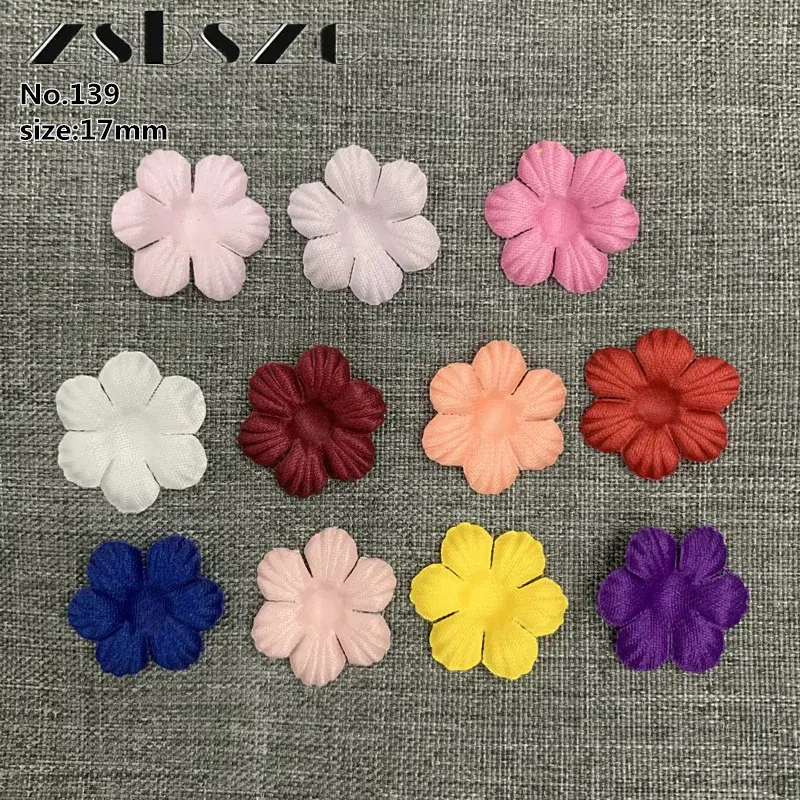 200pcs Artificial Flower Petals Mini Rose Petal Fake Flower Wedding Homedecor DIY Scrapbook Card Craft satin Flower Applique 139