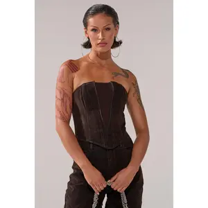 OH BABY VELVET DENIM CORSET