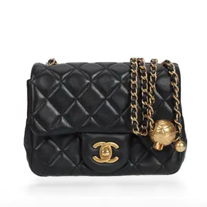 Pre-owned CHANEL Leather Shoulder Bags Classic Flap Black 67108492