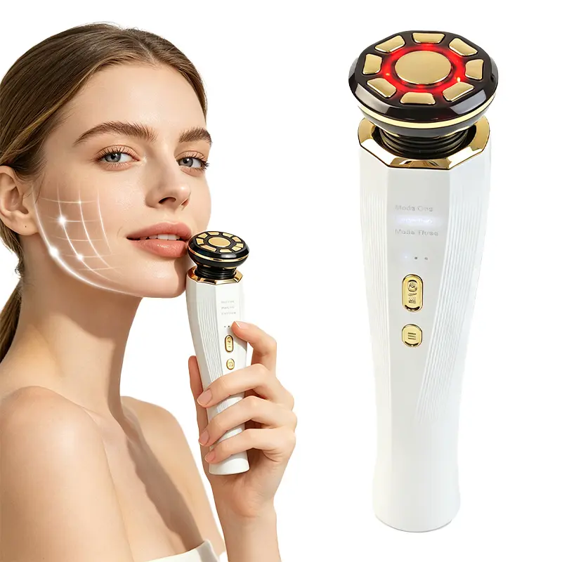 3-in-1 red beauty equipment for facial and neck skin care | Helps skin care, an ideal skin care tool, and an ideal choice for daily family use.