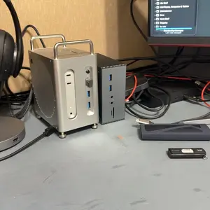 Upgraded Universal USB-C 4K Triple Display Docking Station with Charging Support for MacBook Pro & Windows Type C Systems (2 4K DP, HDMI, 6 USB Ports, 60W USB PD),Extended Display for macOS