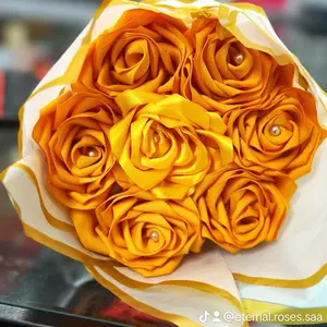 Yellow Eternal Roses Bouquet - Perfect for Any Occasion