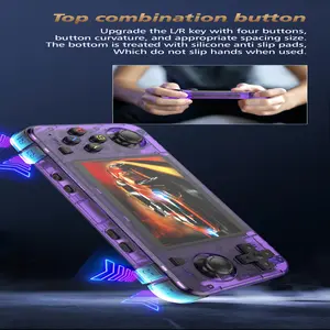 FUNKIDDY Authentic R36H Retro Game Console, equipped with Linux system, 4.0-inch IPS screen, 3000mAh battery, supports 64GB/128GB TF card, pre-installed with 20000+ games and 10+ simulators, dual joysticks, perfect holiday gift.