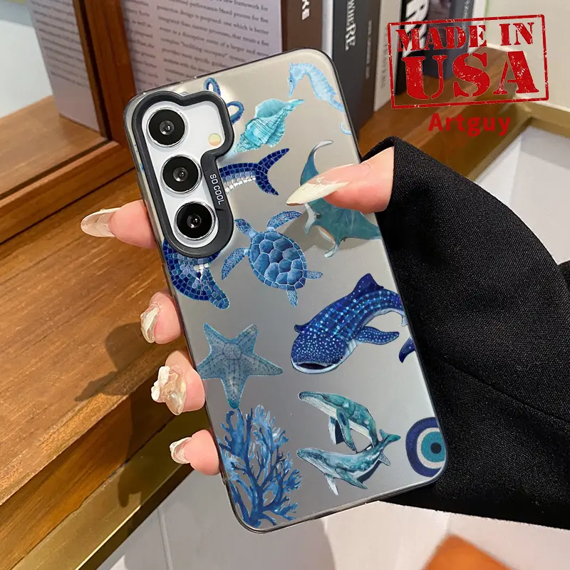 Smartphone Casing for Samsung Galaxy S22+ S23 Ultra S24 Plus S25 Ultra - Underwater Paradise Patterned Matte, Shockproof, Anti-Scratch, Stylish Handheld Devices Protection Accessories, Durable, Silicone