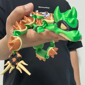 Collectible Style Figurines 3D Printed Dragon-Shaped Animal Figure, 1-Piece Creative Desk Ornament Decorative Statue, Decorative Pieces for Home Office, Ideal Holiday Gift Interior Decoration Accessory, Decorative Pieces Figurines