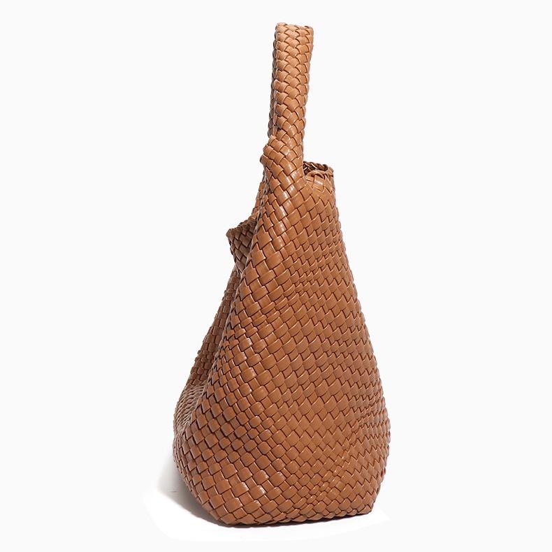 Woven Vegan Leather Hobo  Minimalist Slouchy Tote bag Shoulder Purse Tote  Handbag mulberry