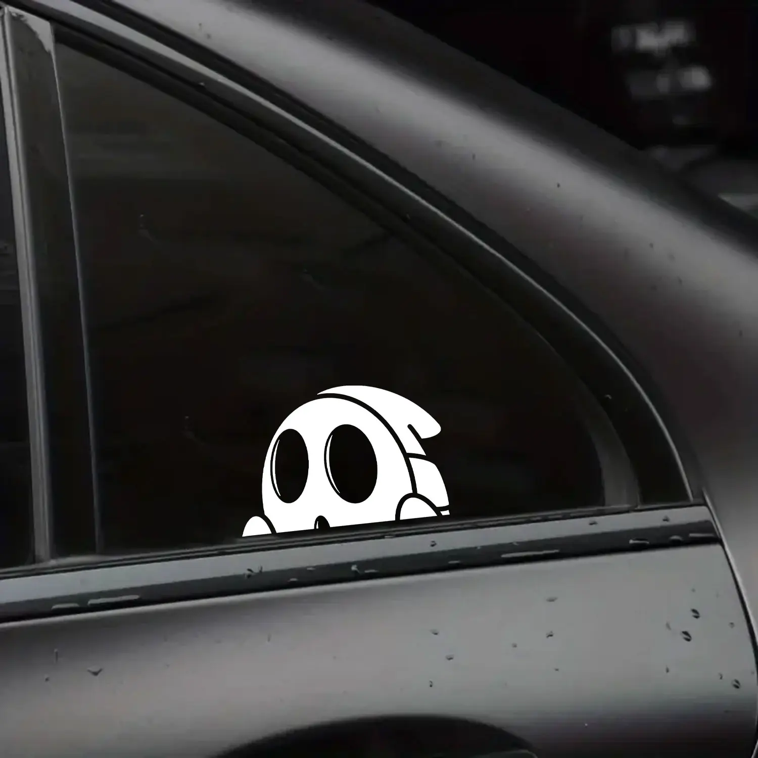 Shy Boy Peeker Decal, Cute Bashful Character Vinyl Sticker, Funny Peeking Car Window Laptop Decal, Waterproof Durable Sticker, Kawaii Aesthetic Gift
