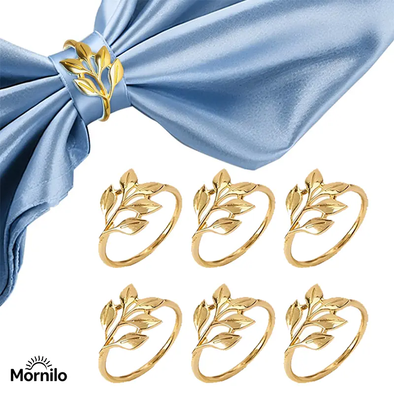 12PCS/6PCS Luxury Gold Napkin Rings Set,Modern Zinc Alloy Napkin Holders, Elegant Table Decor for Wedding, Dinner Party & Holiday Tablescape, Farmhouse Dining Table Decoration, Reusable Thanksgiving & Christmas Table Accessories,Housewarming Gift,outdoor