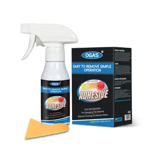 OGAS Adhesive Remover Spray 4oz Multi-purpose Glue Residue Cleaner Fast Dissolve Sticker Tape Gum Remover Safe For Car Glass Metal Wood Household Surfaces Quick Drying No Scratch Portable Cleaning Solution