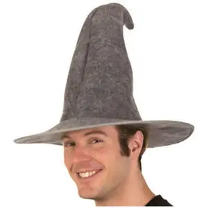 Grey Felt Wizard Hat