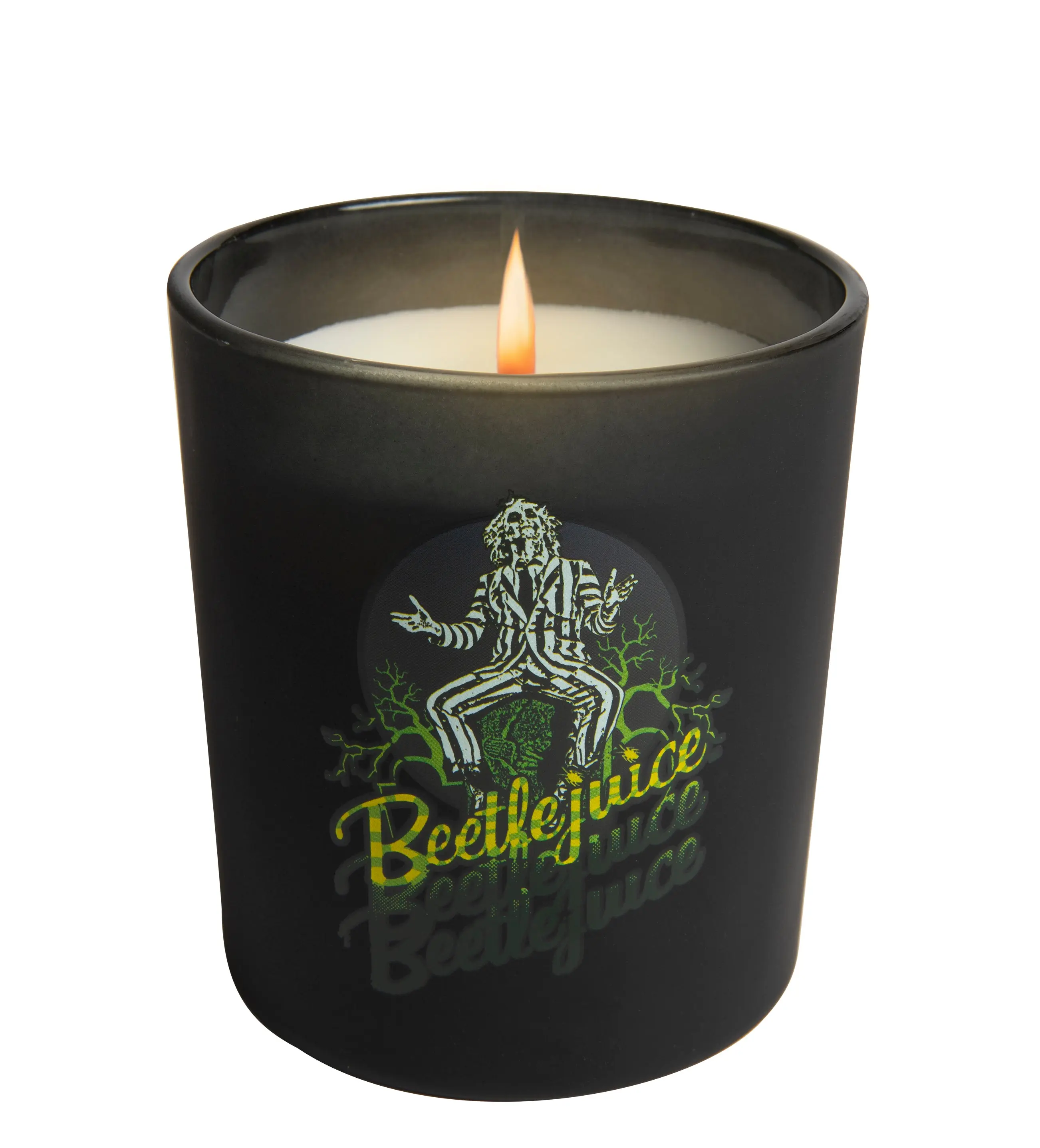 Beetlejuice Glass Candle