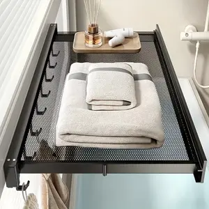 Compact Design Space-Saving Invisible Folding Balcony Net Cloth Drying Rack Accessories Laundry