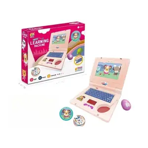 Children Toy Simulation Laptop Cartoon Light Music Learning Machine Early Education Computer Puzzle with Flashing Lights