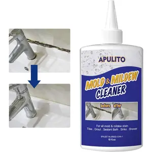 Powerful Black Stain Cleaner Gel (10 fl oz) | Deep Clean for Bathroom & Kitchen | Tough on Grime, Easy to Use | Must-Have Household Cleaning Solution APULITO