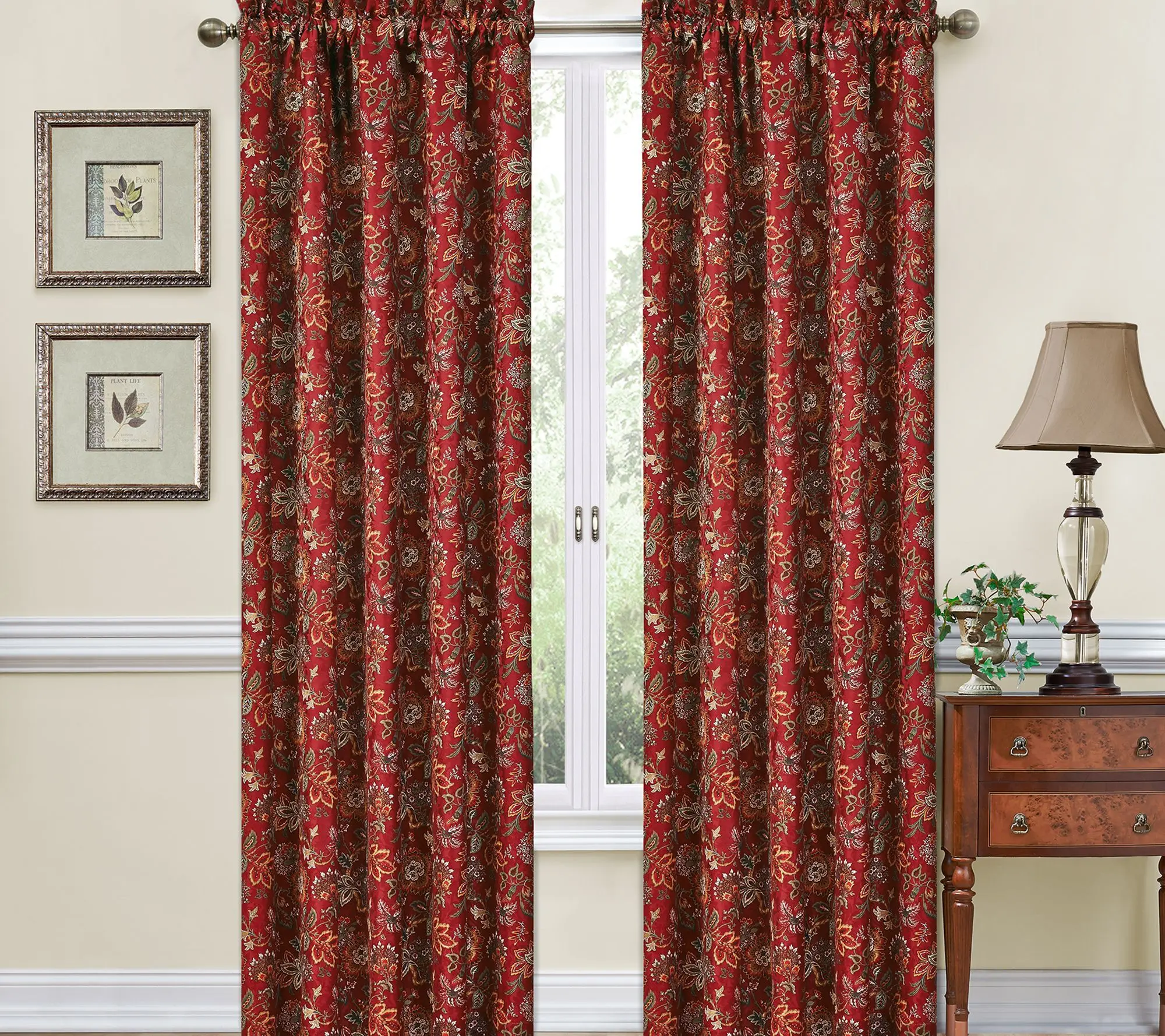 Waverly Navarra Curtain Collection - Panel - 52" X 84"