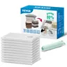 VEVOR 10-Jumbo Leak-Proof Reusable Vacuum Storage Bags with Portable Pump, Durable Space Saving Storage Organizer Bag for Closet, Clothes, Travel & Moving