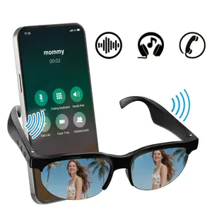 Wireless Wearable Smart Glasses with Mic & Speakers,Anti-blue Light Smart Glasses for Music & Call,BT 5.3 Wireless Audio,Voice Assistant & 5-6h Battery Life,120 Hours Of Ultra-Long Standby Time,Supports Multiple Application Scenarios，Smart Summer Gear