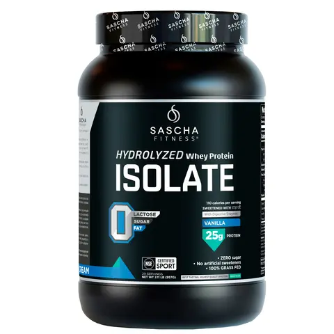 SASCHA FITNESS Hydrolyzed Whey Protein Isolate | Vanilla