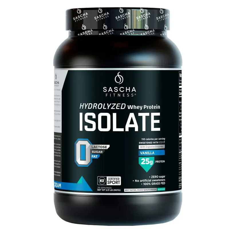 SASCHA FITNESS Hydrolyzed Whey Protein Isolate | Vanilla