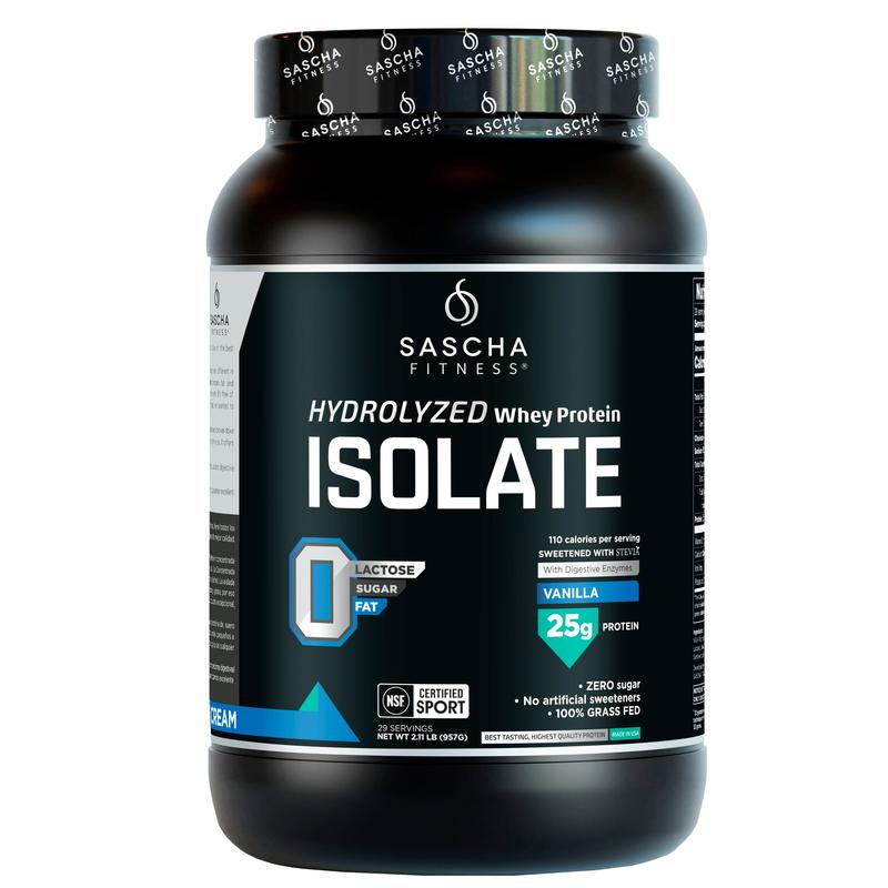 SASCHA FITNESS Hydrolyzed Whey Protein Isolate | Vanilla