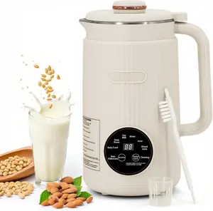 8-in-1 Nut Milk Maker,40oz Large Capacity Stainless Steel Automatic Soy Milk Machine for Homemade,Oat,Plant-Based Milk and Non-Dairy Beverages Almond Cow Milk Machine with Delay Start,Self Cleaning