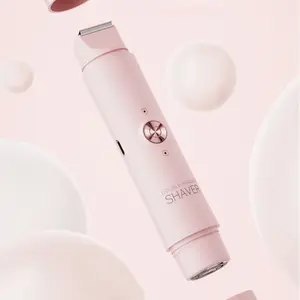 New double-head facial shaving and hair removal device for women. Suitable for face, lips and chin. USB rechargeable double-head wireless electric razor.