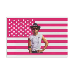 Cowboy Photo Joe Keery | Pink American Flag