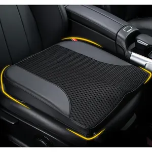Car Seat Cushion: Comfortable Memory Foam Car Seat Cushion for Driving - for Sciatica-Tailobone Pain Relief - Seat Cushion for Car-Truck, Office, Wheelchair - Black