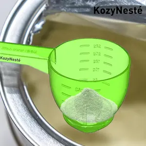 2 pcs Protein Funnel, KozyNesté, Portable Funnel Spoon, Comfortable Grip, for Multifunctional Water Bottle, Measuring Cup Funnel Tablespoon, Kitchen Gadget, Measuring Spoon for Cooking Baking/baby formula/ Dry and Liquid, Gift gym bag