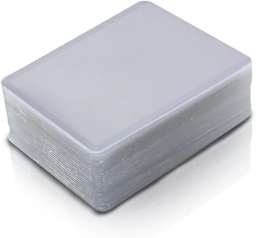 PIT66 3"X4" Top Loads Card Sleeves,Hard Plastic Baseball Card Protectors,Sportcards Football Game Cards Card Holder,Clear Collecting Trading Card Sleeves 1.5MM 25 Counts