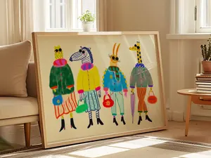 Fashion Week Art Print Home Decor Wall Decoration Gift For Her Kitchen Bedroom And Living Room House Warming Illustration Girls