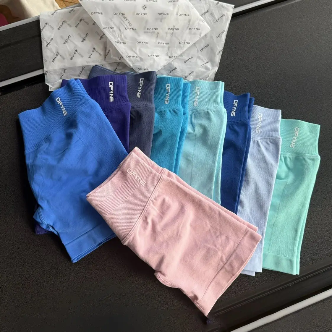 [With Logo]Women 3 Inch Yoga Shorts, Butt Lift & Tummy Tightening Design, Quick Dry Stretch Soft Athletic Shorts for Running Workout Daily Wear