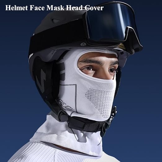 High Stretch Full Head Balaclava, Unisex Windproof Face Mask for Motorcycle & Skiing, Breathable All-Season Under-Helmet Protection