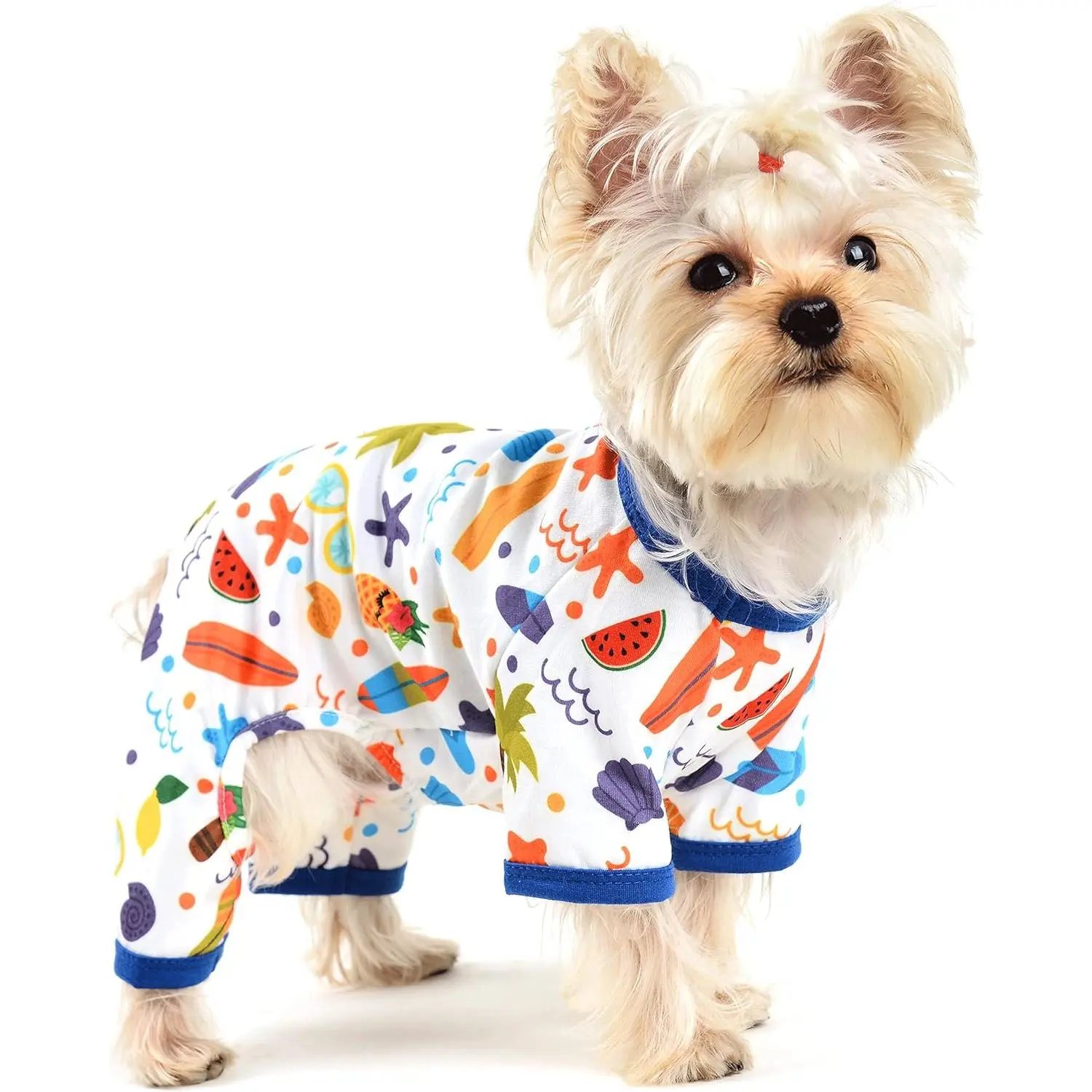 Dog Jumpsuit Cute Fruit Puppy Pajamas Warm Pets Onesie with Feet Outfit dachshund  sweater cat clothing dog costume casual soft solid color