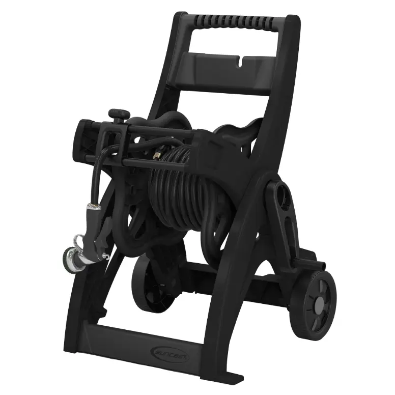 Suncast 175 ft Hosemobile Hose Reel Cart Portable Garden Hose Reel with Wheels Outdoor Water Hose Storage Organizer Heavy Duty Hose Cart for Lawn Garden Patio Yard