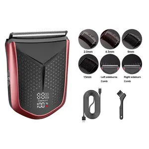 Mini portable electric hair clipper, wireless rechargeable bald shaver, dual-use for home and travel, compact and refined, easy to carry.
