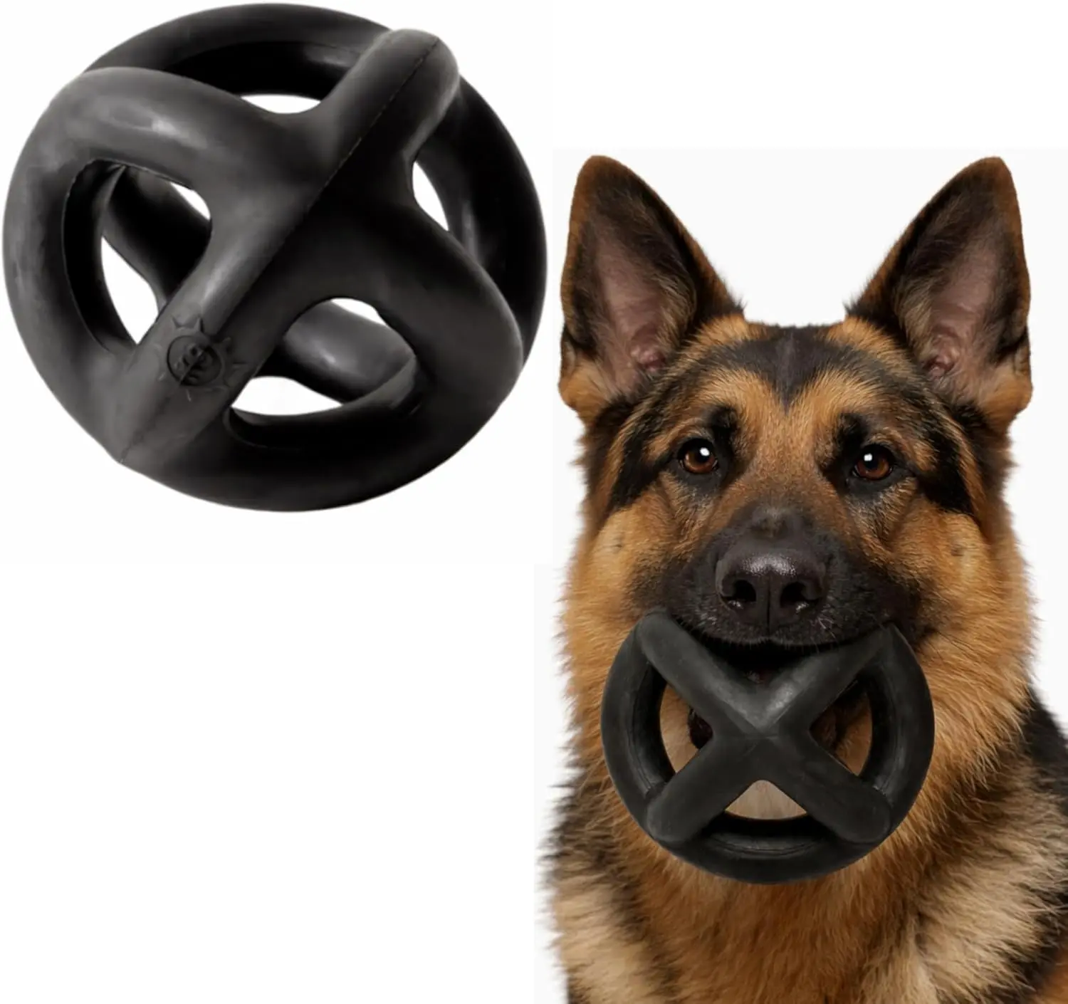 Stop buying new dog toys every week!This virtually indestructible rubber ring ball handles even the most aggressive chewers.Your power chewer finally met their match.#dogsoftiktok#chewtoy