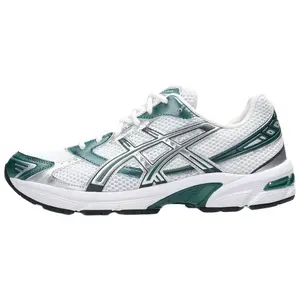 Asics Gel-1130 Low-Top Running Shoes for Men and Women in White and Green, Comfortable and Versatile Trending Shoes, House White Official Shoes to Get / Maison Mihara Verifiable, with credentials and supporting global authentication