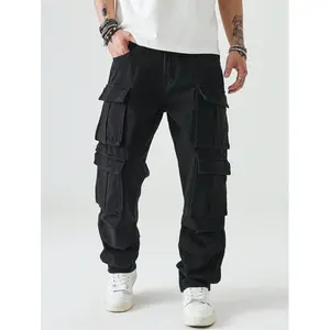 Manfinity Hypemode Men's Plain Denim Jeans, Casual & Fashionable For Everyday Wear