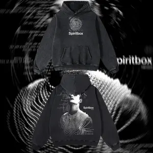 BoostedStyle - TSWT2025 Spiritbox Heavy Metal Graphic T‑Shirt, Rock Music Graphic Hoodie, Y2K rock band tee, Mexico style menswear