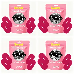Pink Sweet Tape - (30 Strips) Breathable Mouth Tape for Rest &Recovery. Prevents Snoring and lmproves Nasal Oxygen Intake. Soft Medical Grade,Hypoallergenic, Gentle Adhesion, Latex Free