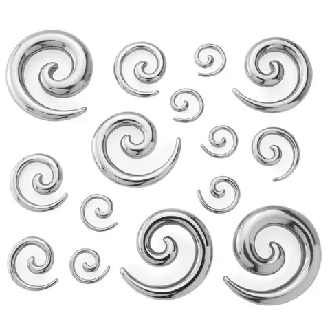 316L Stainless Steel Spirals Plugs